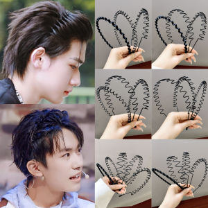 5pcs/set Metal Hair band Headband for Men Women Outdoor Sports Fitness Hair Band Hair Hoop