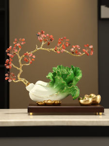 Creative Cabbage Decoration Wealth Gathering High-End Model Living Room Bar Cabinet Decorations Moving Gift