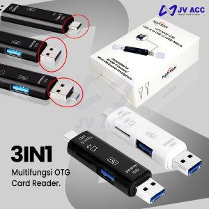 NANVAN NVN-CR1 OTG 2 IN 1 TYPE C AND MICRO USB WITH CARD READER MULTIFUNGSI
