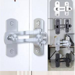 90 180 Degree Door Buckle Stainless Steel Lock Sliding Door Right Angle Buckle Door And Window Bathroom Bending Latch