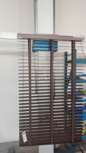 (Custom Made)PVC/PS Form Window Blind Shades For Bathroom&Kitchen Waterproof 5cm Slate