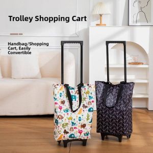 Portable Foldable Shopping Cart for Multiple Uses