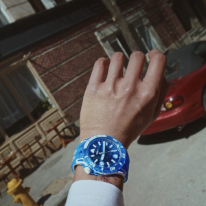 Swatch Blue Fire (SSCU09S100) Blue 44mm Silicone Watch