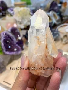白水晶六角柱（Clear Quartz Hexagonal Tower）✨