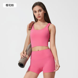 Womens Yoga Sports Bra Tank Top Breathable Quick Dry High Elasticity Moisture Wicking Outdoor Wear Fitness Gym Sports Bra