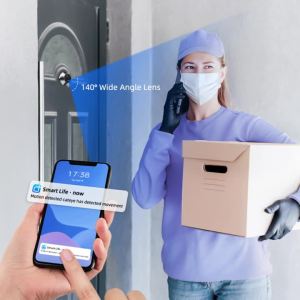 New 4.3Inch Digital Door Peepholes Two Way Talk Smart Tuya WiFi Peephole Door Camera 1080P PIR Night Vision Motion Detection