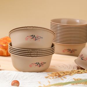Degradable Thickened Rice Hull Bowl Disposable Food Grade High Temperature Resistant for Home Hotel Banquet Picnic Soup Rice