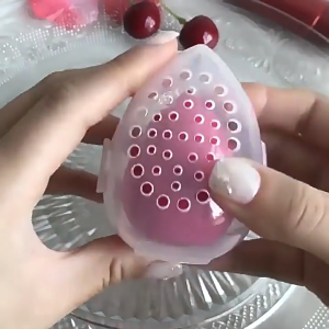 Hot Sale ToyTrove ที่ใส่พัฟเครื่องสำอางกล่องฟองน้ำแต่งหน้ากล่องรูปไข่กล่องพลาสติกแบบพกพาระบายอากาศได้