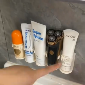 Rak Kosmetik Gantung Dinding Tempel Organizer Multifungsi/Rak Botol 5 Baris Multifungsi/Tempat Alat Botol Skincare