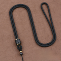 High-End Jade Pendant Hemp Rope for Necklace Handcrafted Braided Cord for Men and Women in Black Rosewood. 