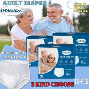 Oldlaiten Adult Diaper 10Pcs M/L/XL Good Quality Protected Plus Absorbent