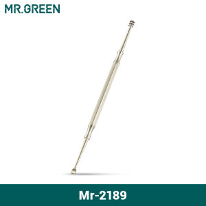 Mr.Green | MR. Xanh 2 Đầu Lấy Ráy Tai Loại Bỏ Tai Đôi Cấp Dụng Cụ Lấy Ráy Tai Tẩy 360 ° Vệ Sinh Tai Chọn Thép Không Gỉ Tai dụng Cụ Chăm Sóc