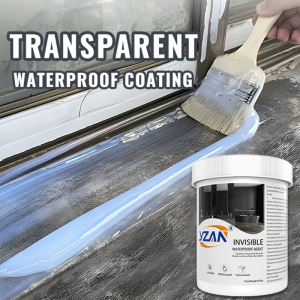 450g Polyurethane Waterproof Coating Invisible Paste Sealant Glue with Brush Adhesive Repair Nano Glue for Home Roof Bathroom Freeze-resistant Wall Crack Repair Glue Easy to brush on.