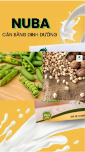 Sữa hạt hữu cơ dinh dưỡng NUBA - CÂN BẰNG DINH DƯỠNG 100% thiên nhiên