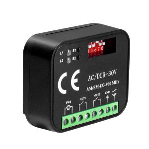 Garage Door Receiver Remote Control Switch Universal 433.92MHz 2CH Remote Control Relay RF 433MHz Module rolling code