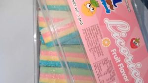 Name 1.5Kg/Box Licorice Gummy Candy SUGAR CRASH