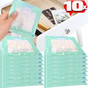 Dizoey 10Pcs Moisture Absorber Hanging Bag Drawer Moisture-proof Dehumidifier Bag Wardrobe Antihumidity Bag Cabinet Prevent Mildew Desiccant