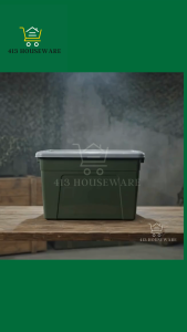 2pcs Army Green Storage Box Organizer 60 liters Durable Plastic Durabox Sudlanan Damit og Gamit Drawer