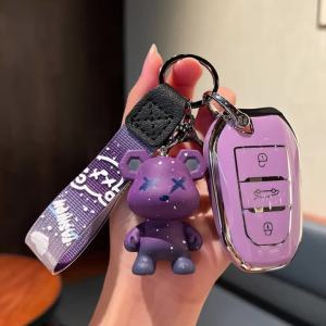 Car Remote Key Case Cover For Peugeot 308 408 508 2008 3008 4008 5008 For Citroen C1 C4 C4L C6 C3-XR Picasso DS3 DS4