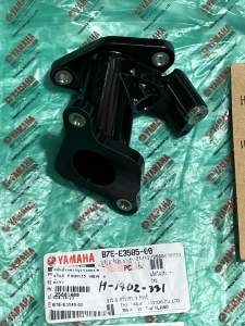 FINN-115.NEW (แท้ศูนย์)ท่อไอดี/แป้นปากคาบู(H-1402.331)yamaha no.B7E-E3585-00