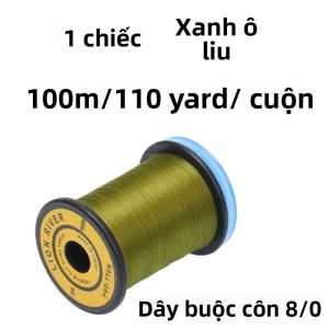 1 Cuộn Chỉ Buộc Câu 8/0 Xoắn Độ Bền Cao Dùng Cho Mồi Câu Ruồi Khô Ruồi Nhỏ Nhộng Streamer - Vật Liệu Buộc Câu