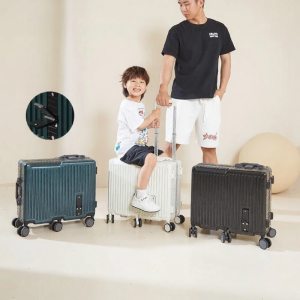 Boys Carry-on Rideable Aluminum Frame Suitcase