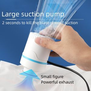 Vacuum compression bag electric pump suction pump Mini Vacuum Sealer Machine Space Saver for Clothes Food Organizer