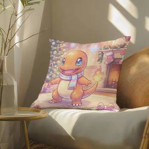 Bandai | Pokemon Sword Shield Anime Plush Pillow Cover Soft Short Plush Cushion Cover For Sofa Bedroom Home Decor Gift