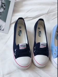 IELGY Cổ Điển giày vải nữ thời trang đen Giày công sở Hàn Quốc