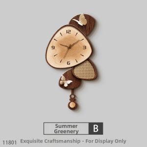 RUIBAHAO | Creative Refined TV Background Wall Decor Clock 2026 New Grid Design