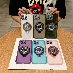 For Samsung Galaxy S25 Ultra S25Plus S25 S24 S23 S22 S21 Ultra&Plus&FE S20 FE Mobile Phones 5 Colors Optional Transparent Non-yellowing Phone Case with 360° Rotatable Phone Holder Magnetically Chargeable Phone Case