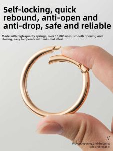 Metal Zinc Alloy Open Jump Rings Keychain Accessories