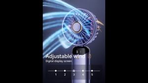 SG 🔥[READY STOCK] 10000mAh Portable Fan Rechargeable Mini Fan Handheld Fan USB Charging Hanging Fan With LED Display