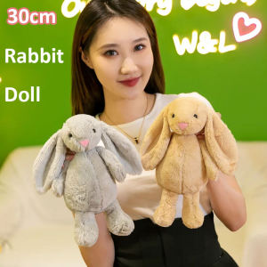 30cm Kawaii Plush Bunny Easter Stuffed Animal Toys Super Soft Rabbit Doll Plush Pillow with Long Ears Children Gift