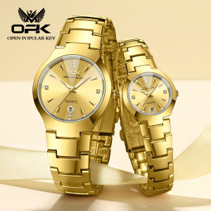 OPK Couple Watch Sale Buy 1 Take 1 Original Branded With Gift Box WaterProof Stainless Steel Strap High Fashion Luxury Couple Clock