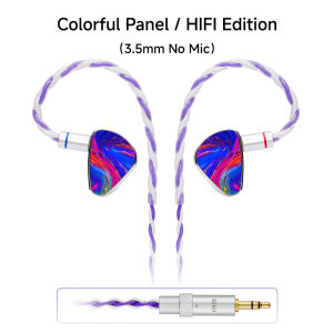 CVJ JEMINE IN Ear Earphoens 1DD+1BA Driver Unit 3.5MM/Type-C Plug With Microphone Earphone Cable