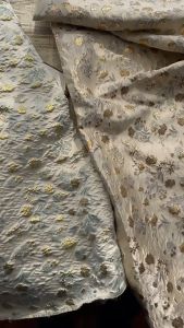 DIY Fabric Yarn-dyed Jacquard Gold Silk Classic Embossed Fabric for Tutu Skirt Fashion Dress Decorative Cloth 45x140cm TJ8541