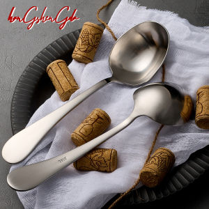 Large Home Use Stainless Steel 316 Long Handle Soup Spoon Noodle Soup Spoon Stew Spoon Soup Ladle for Eating Noodles And Gruel