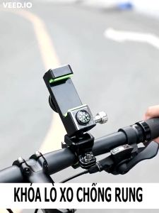 Giá Đỡ Điện Thoại Xe Đạp Xe Máy Có Đèn Led Kẹp Điện Thoại Gắn Ghi Đông