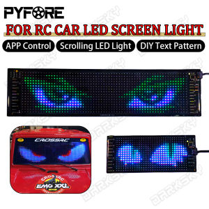 PYFORE LED Screen Sign Scrolling Advertising Light APP Control Light Custom Text Pattern For RC Model Car Modified Accessories