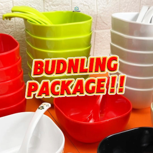 PROMO Paket Alat Makan Melamin 12pcs | 6 Sendok + 6 Mangkok | Tahan Panas & Tidak Mudah Pecah