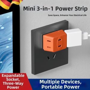NAIFUNA | Mini 3-Port Power Socket Adapter