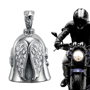 TANGXU926926929 Angel Guardian Biker Riding Bell Punk Archangel Michael Wings Motorcycle Bell Pendant Portable Personalized Motorcycle Accessories Valentine Gift