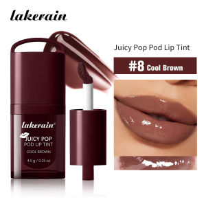 JuicePop Box Lip Tint Hydrating Oil Lip Gloss High Shine Non-Sticky Long Lasting Waterproof Lightweight Nourishing Vivid Color L