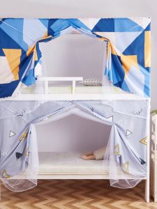 Integrated University Student Dormitory Bed Curtain Mosquito Net Light Blocking Curtain with Stand Upper Bed Lower Bed Dustproof Breathable