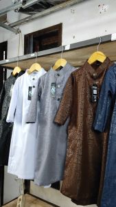 wal-aziz jubah anak motif embos etnik anak laki muslim tebal lembut premium