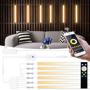 Aluminium LED Bar Kitchen Lights Under Cabinet Lamp 2700K-6500K Dimmable CCT Bluetooth APP Shelves Closet Showcase Lighting