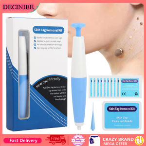 DECINIEE Auto Skin Tag Remover Painless Mole Wart Remover Skin Tag Removal Kit with Cleansing Swabs Facial Beauty Tool Home Use