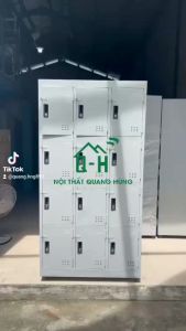 TỦ HỒ SƠ LOCKER 12 CỬA TĨNH ĐIỆN CAO CẤP - TỦ DÀY DẶN - CÓ KHÓA