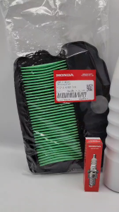 เซต น้ำมันเครื่อง+หัวเทียน+ไส้กรอง W110I /W125I 08233-2MAK9LT1/ 31917-KPH-901/ 17210-K1M-T00 แท้เบิกศูนย์